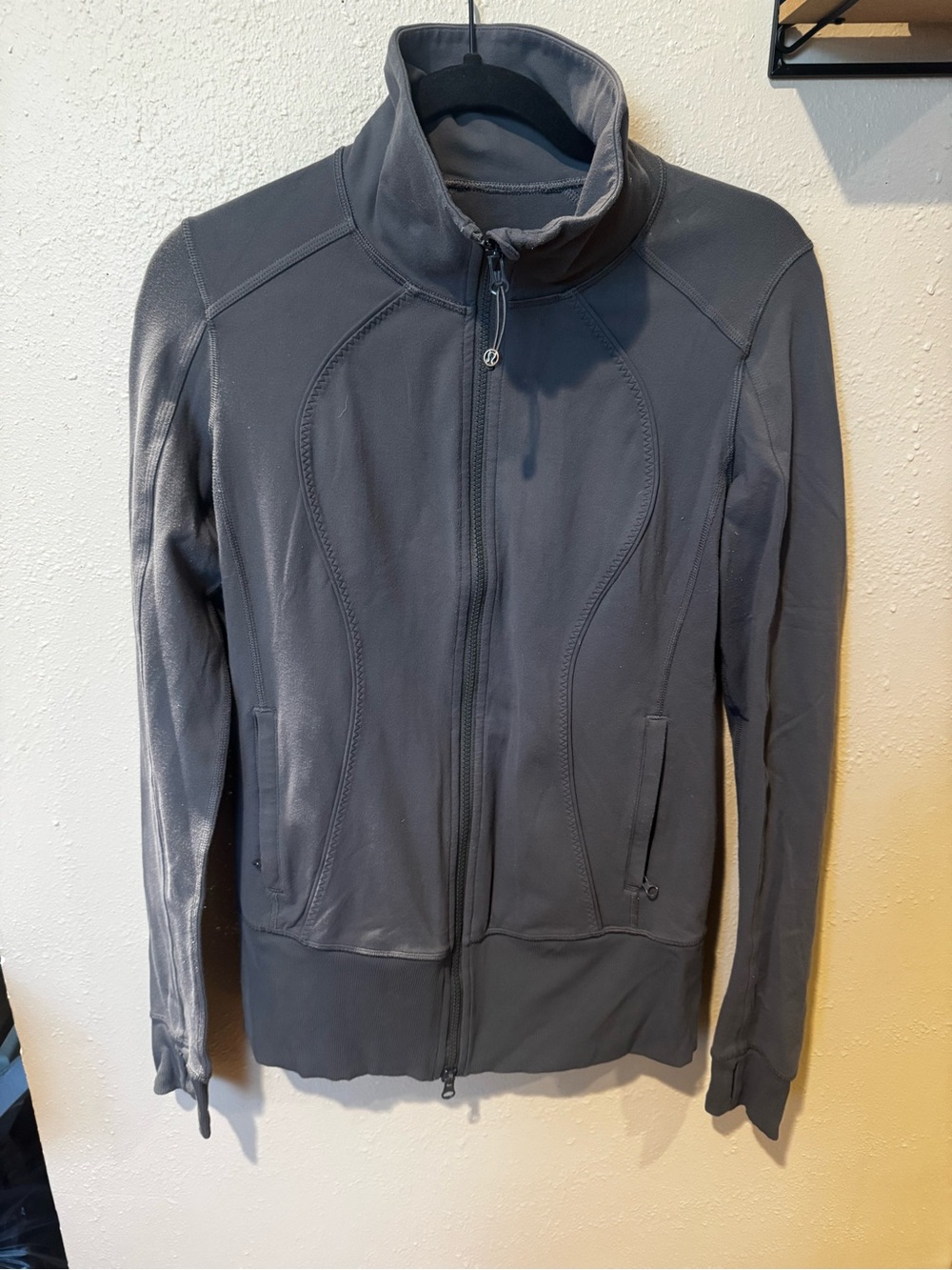 lululemon athletica Women's Charcoal Gray Lightweight Full-Zip Jacket